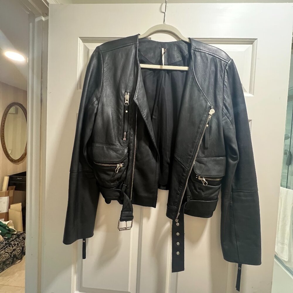 Free People Genuine Leather Jacket
